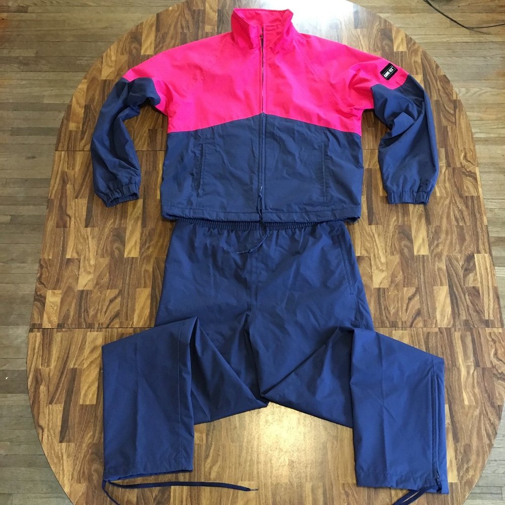 Vintage Black Ice Gore-Tex Ski Skating Jacket & Pants Blue & Pink Women’s Small